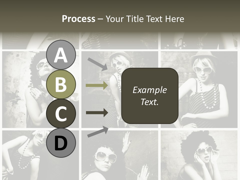 Vintage Hair Female PowerPoint Template