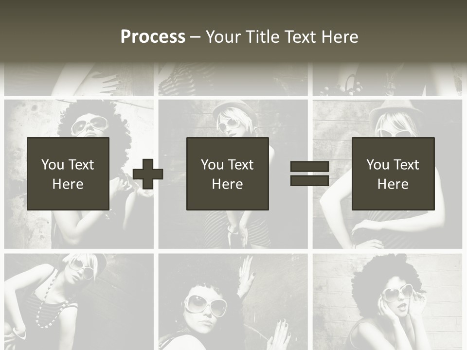 Vintage Hair Female PowerPoint Template