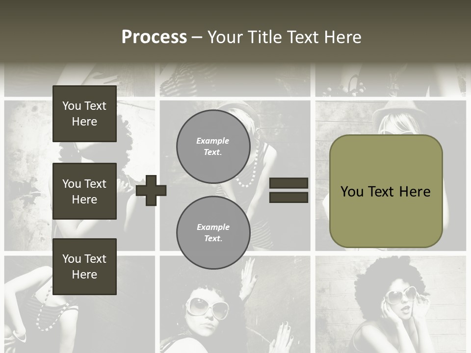 Vintage Hair Female PowerPoint Template