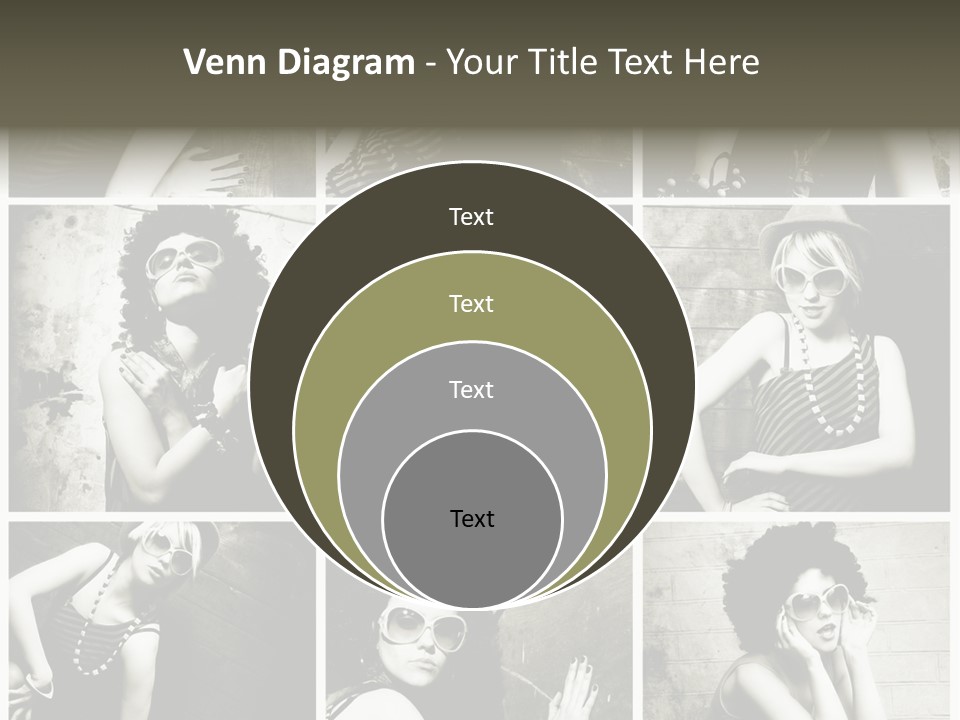 Vintage Hair Female PowerPoint Template