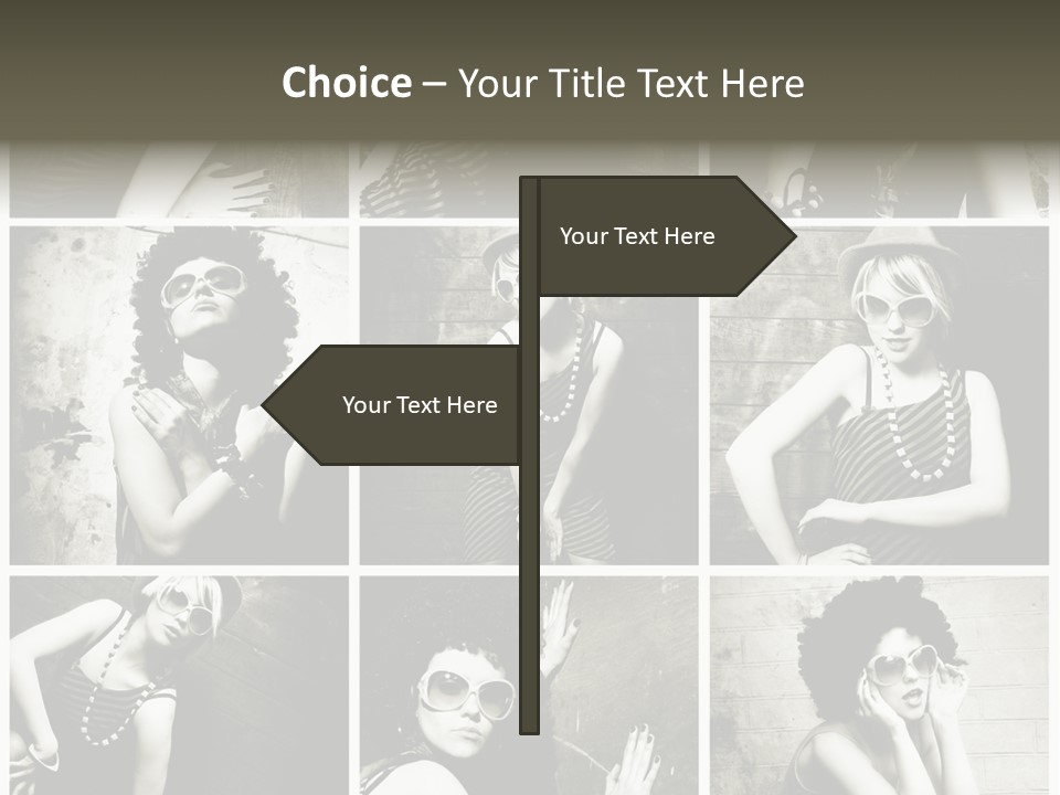 Vintage Hair Female PowerPoint Template