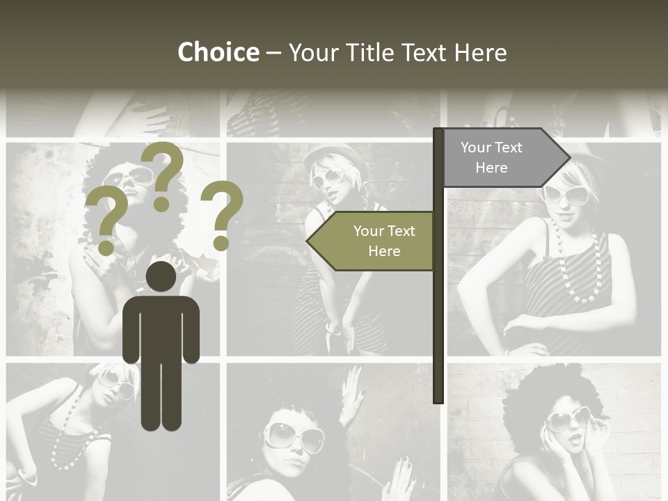 Vintage Hair Female PowerPoint Template