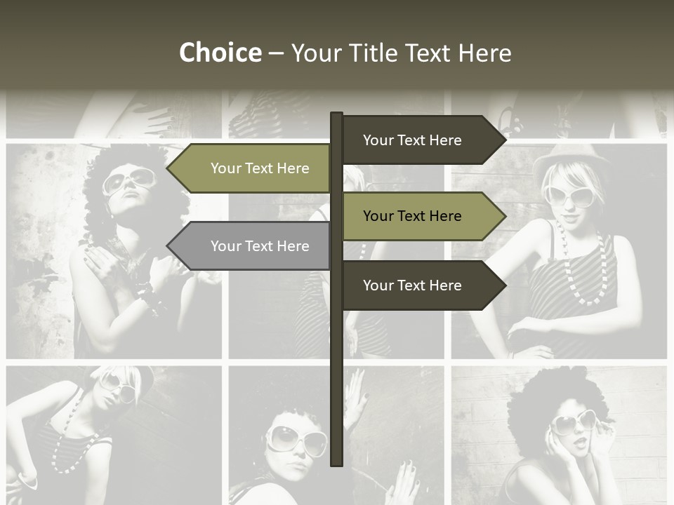 Vintage Hair Female PowerPoint Template