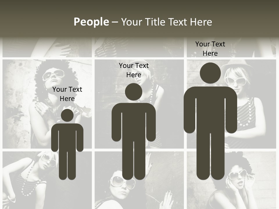 Vintage Hair Female PowerPoint Template