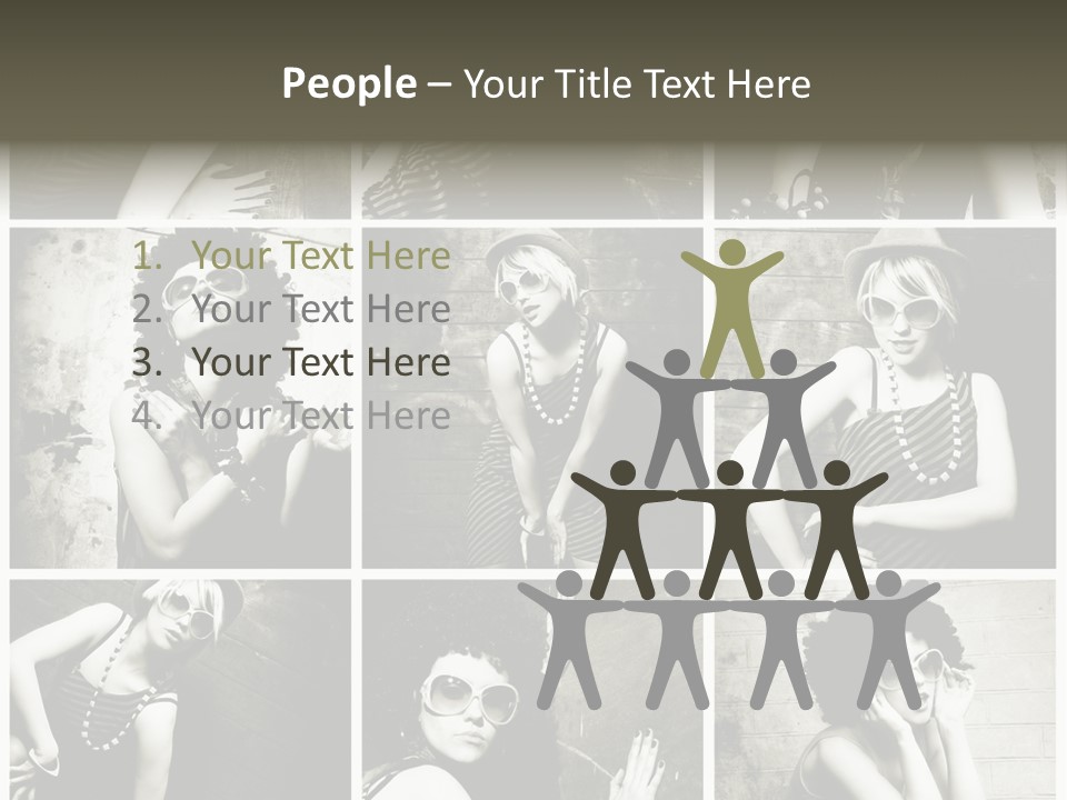 Vintage Hair Female PowerPoint Template