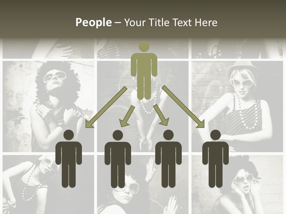 Vintage Hair Female PowerPoint Template