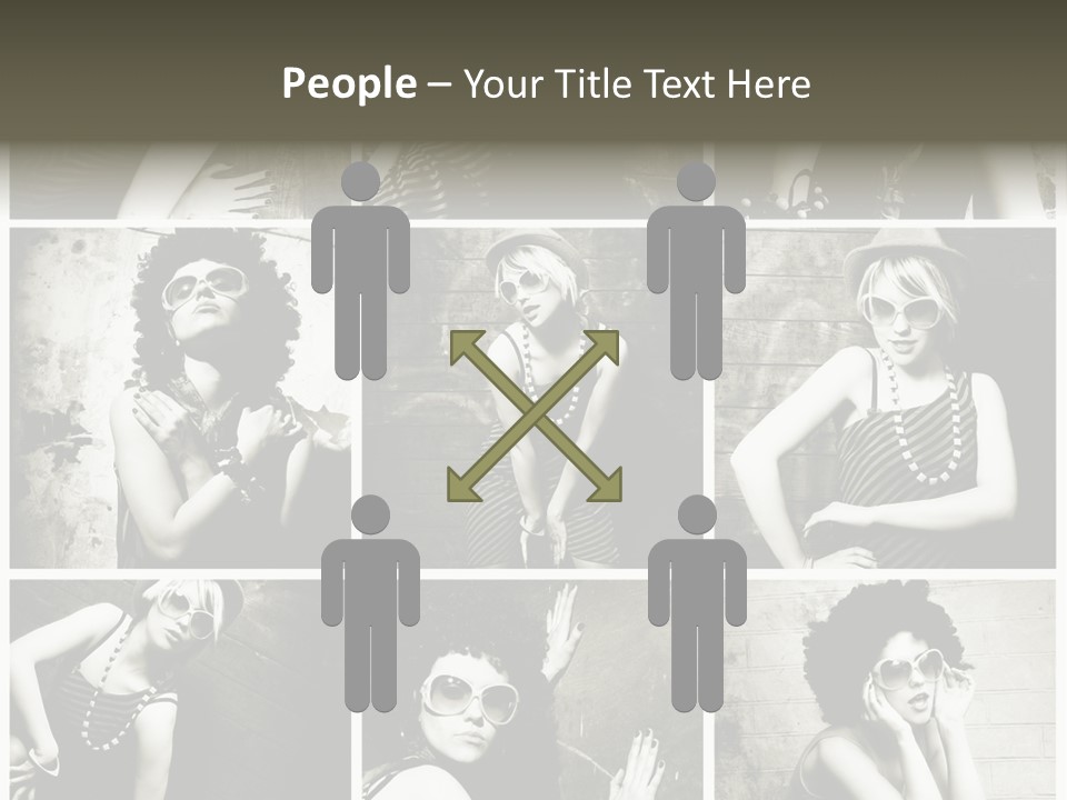 Vintage Hair Female PowerPoint Template