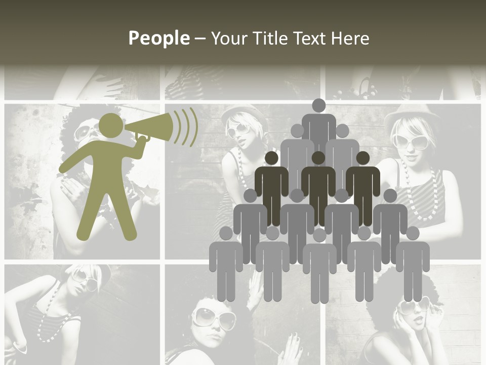 Vintage Hair Female PowerPoint Template