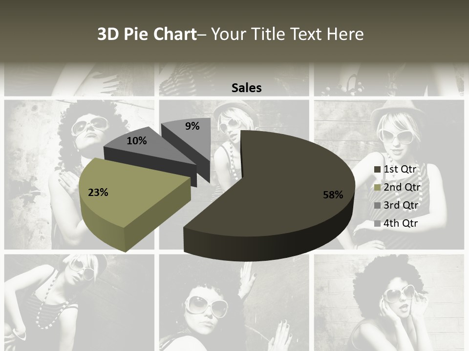 Vintage Hair Female PowerPoint Template