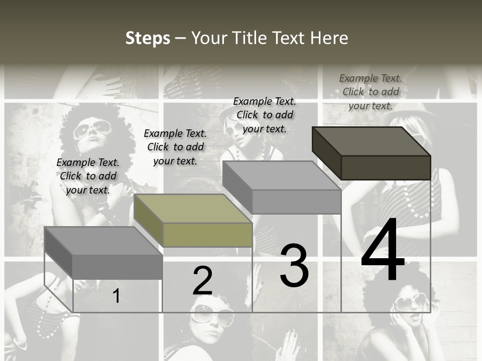 Vintage Hair Female PowerPoint Template