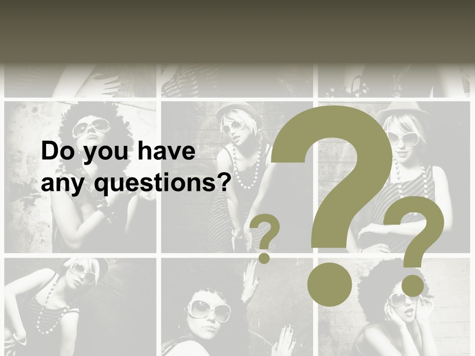 Vintage Hair Female PowerPoint Template