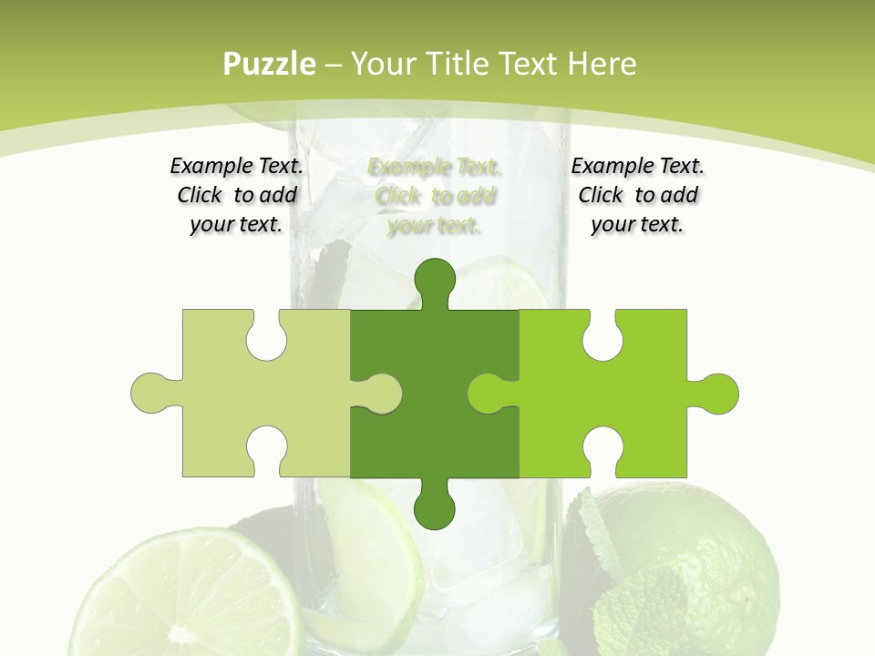 Purified Glass Soda PowerPoint Template