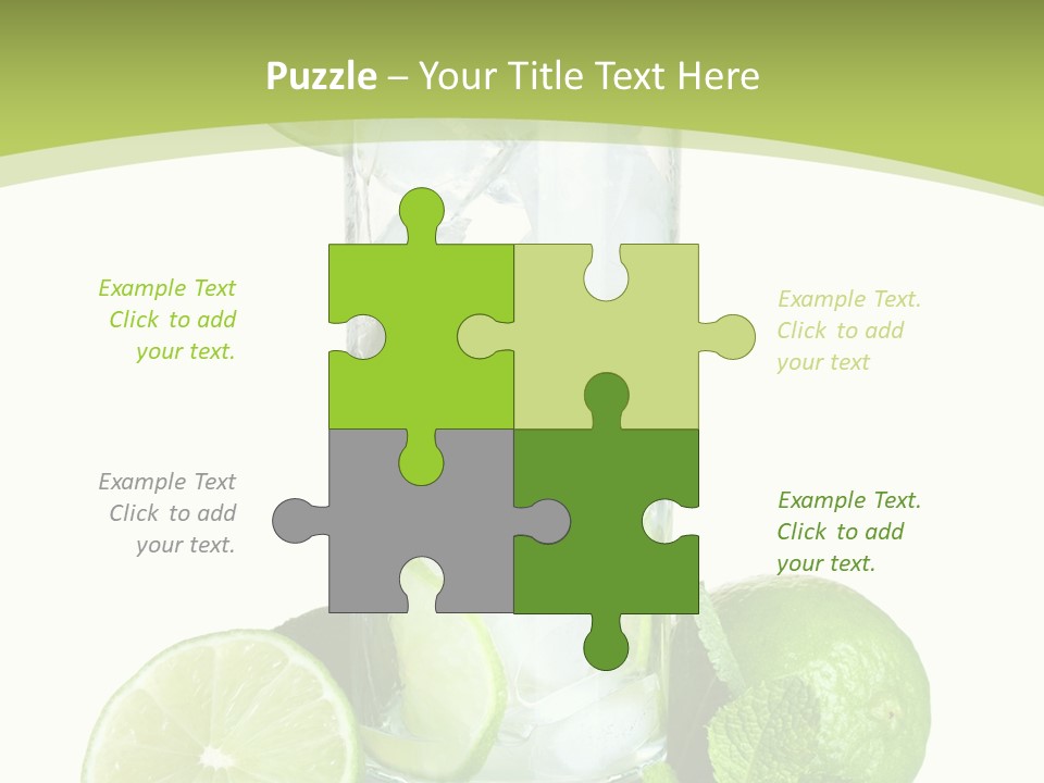 Purified Glass Soda PowerPoint Template