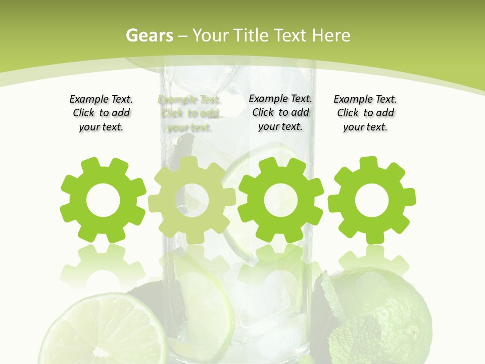 Purified Glass Soda PowerPoint Template