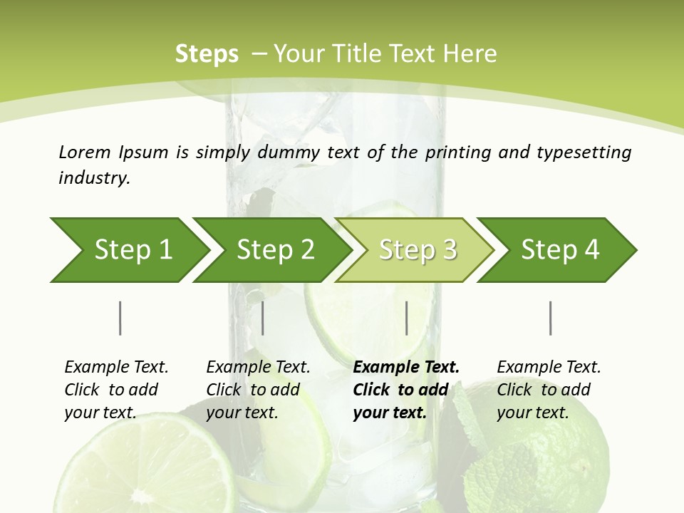 Purified Glass Soda PowerPoint Template