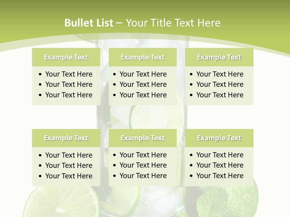 Purified Glass Soda PowerPoint Template