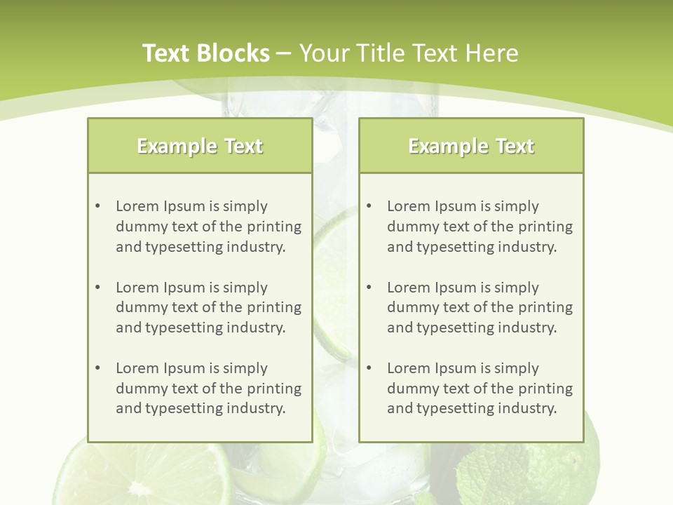 Purified Glass Soda PowerPoint Template