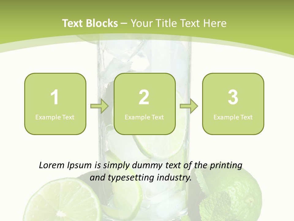 Purified Glass Soda PowerPoint Template