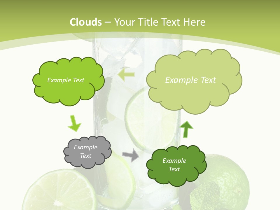 Purified Glass Soda PowerPoint Template