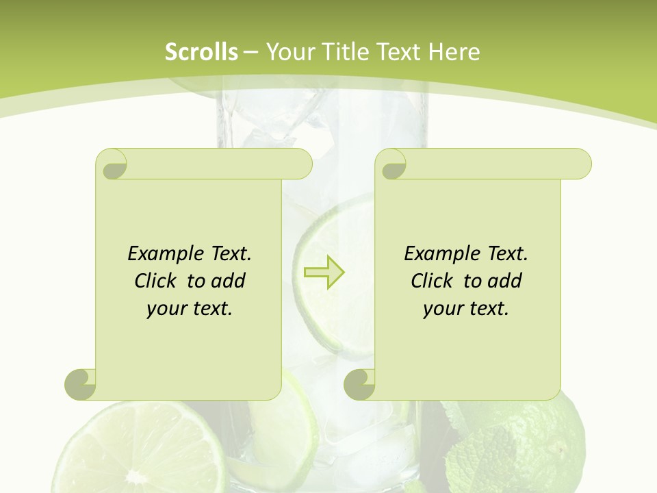Purified Glass Soda PowerPoint Template