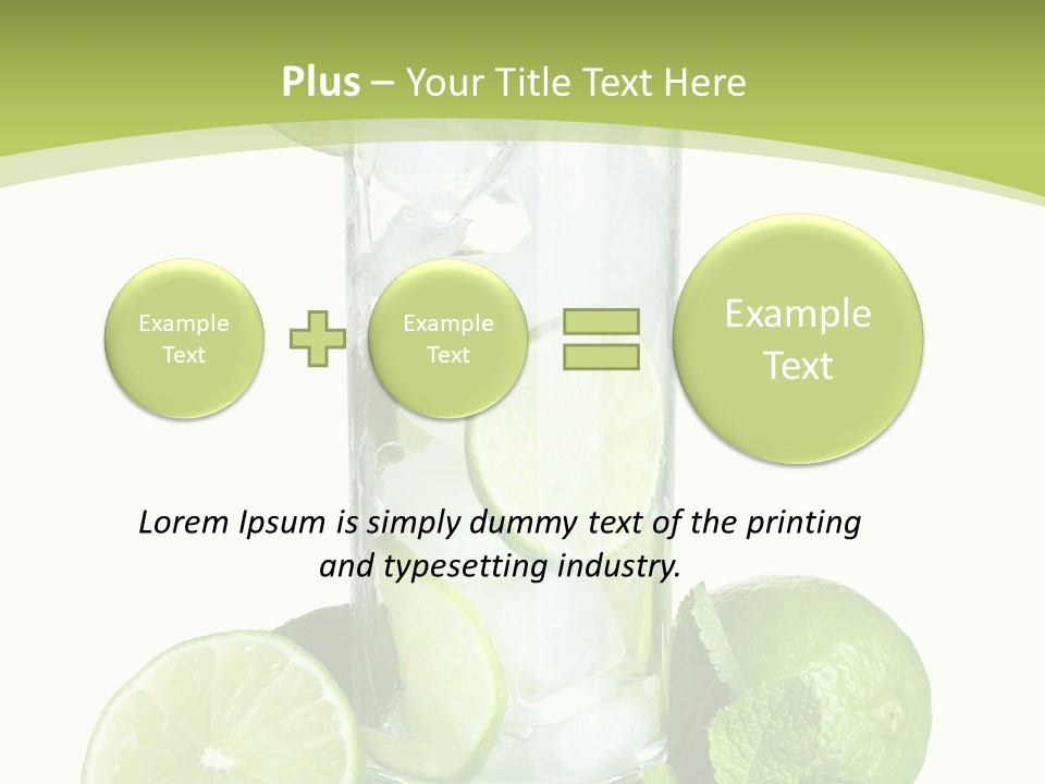 Purified Glass Soda PowerPoint Template