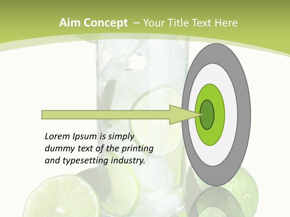 Purified Glass Soda PowerPoint Template