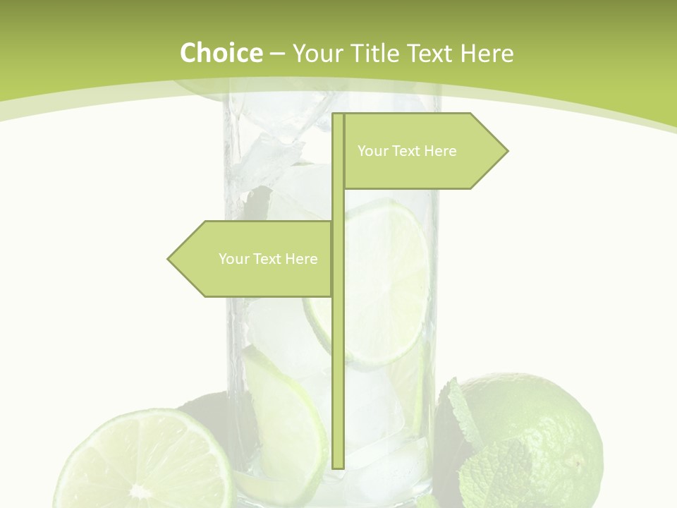 Purified Glass Soda PowerPoint Template