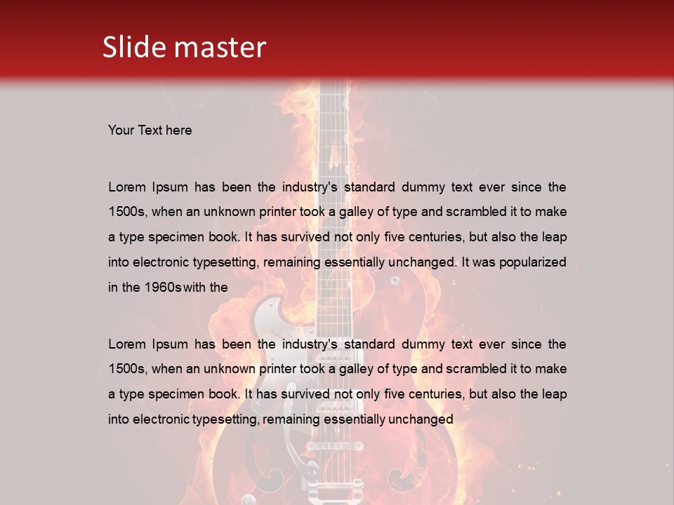 Audio Illustration Artistic PowerPoint Template