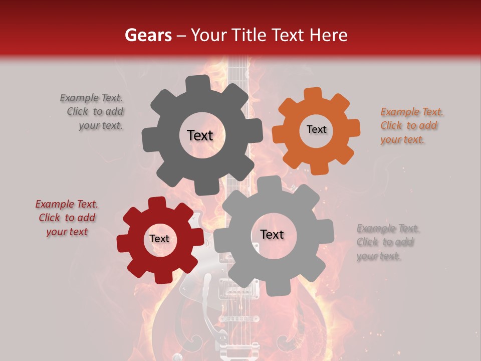 Audio Illustration Artistic PowerPoint Template