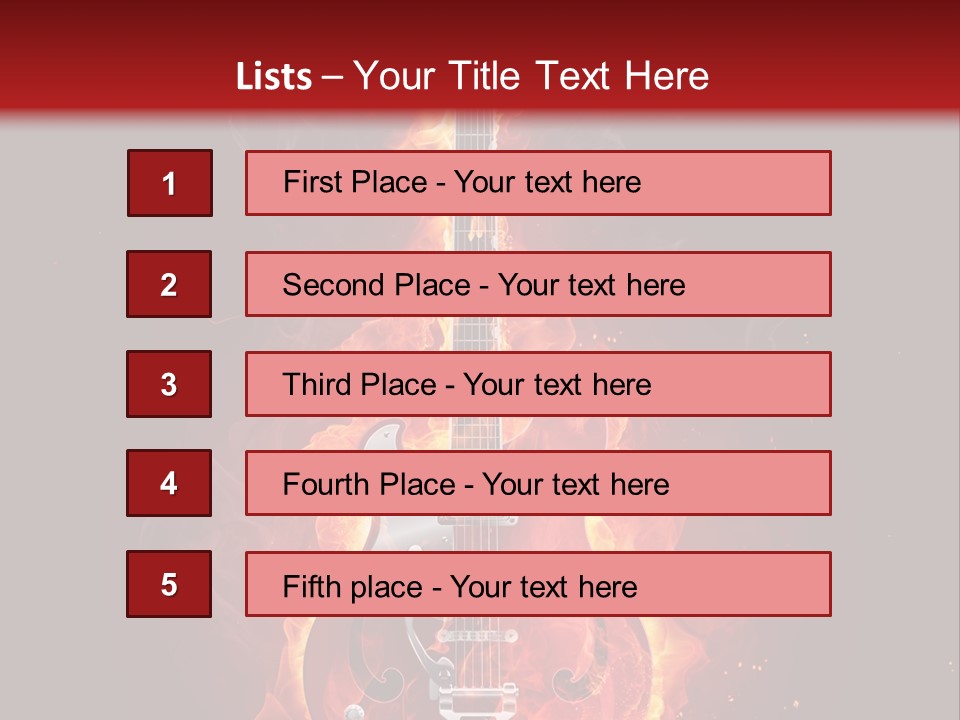 Audio Illustration Artistic PowerPoint Template