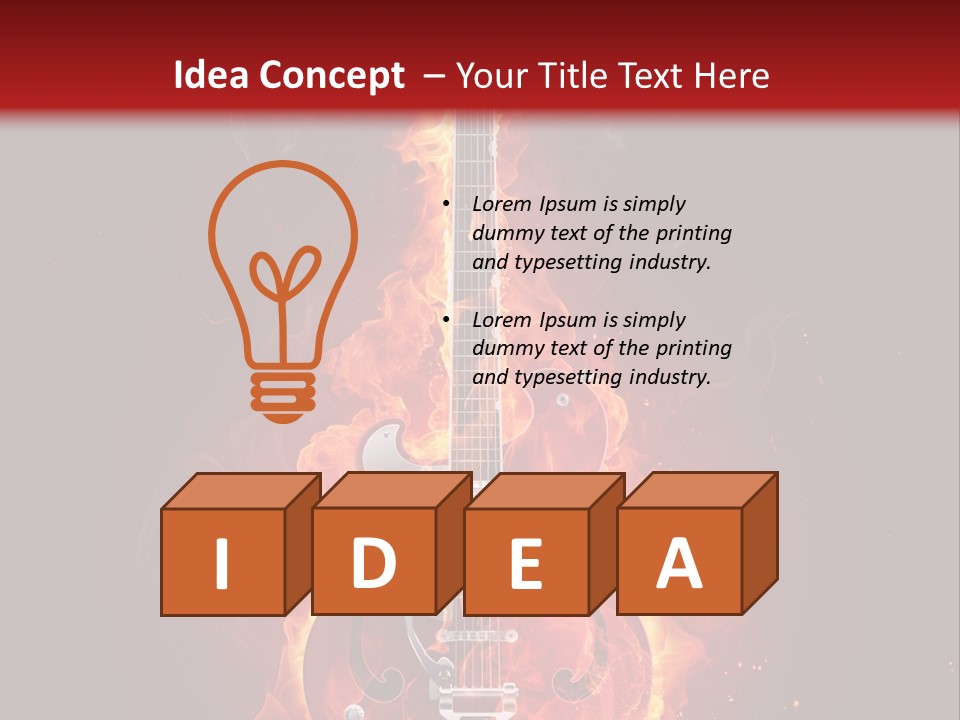 Audio Illustration Artistic PowerPoint Template