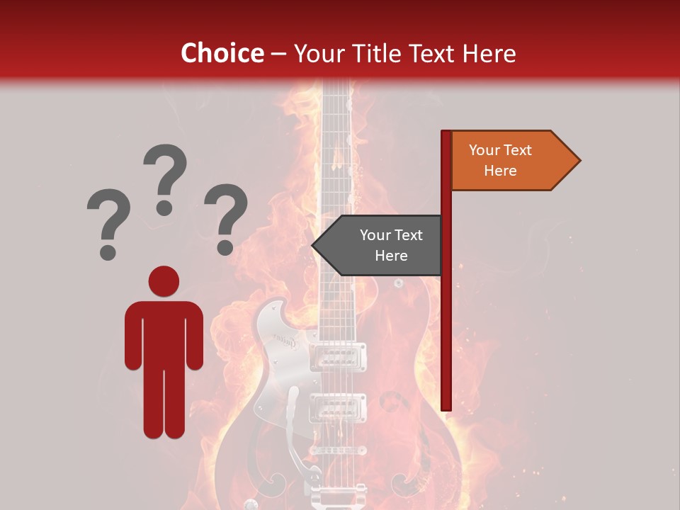 Audio Illustration Artistic PowerPoint Template