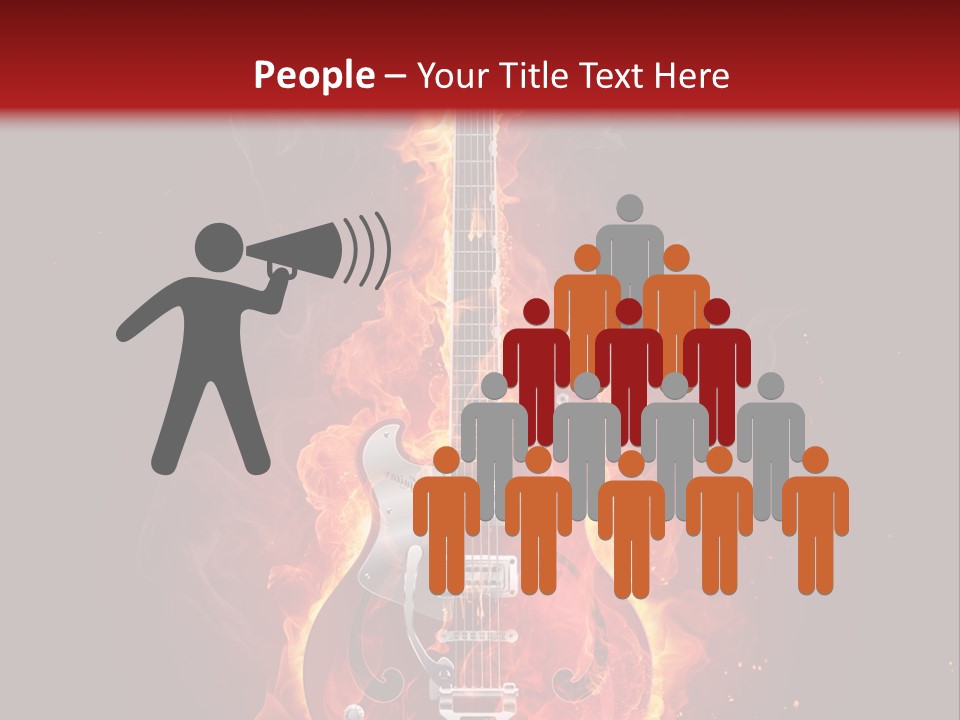 Audio Illustration Artistic PowerPoint Template