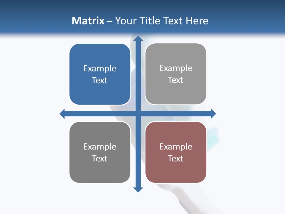 Hold Treatments Toothbrush PowerPoint Template