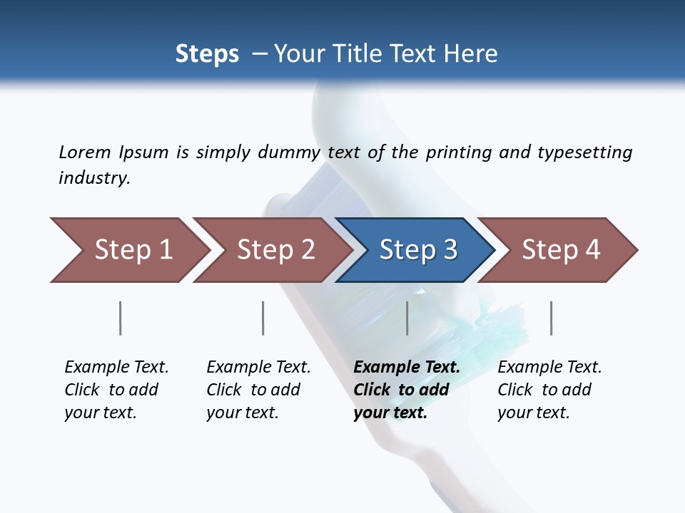Hold Treatments Toothbrush PowerPoint Template