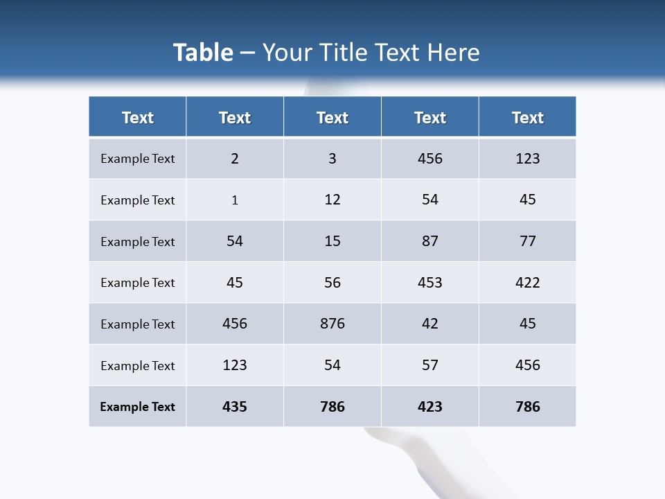 Hold Treatments Toothbrush PowerPoint Template