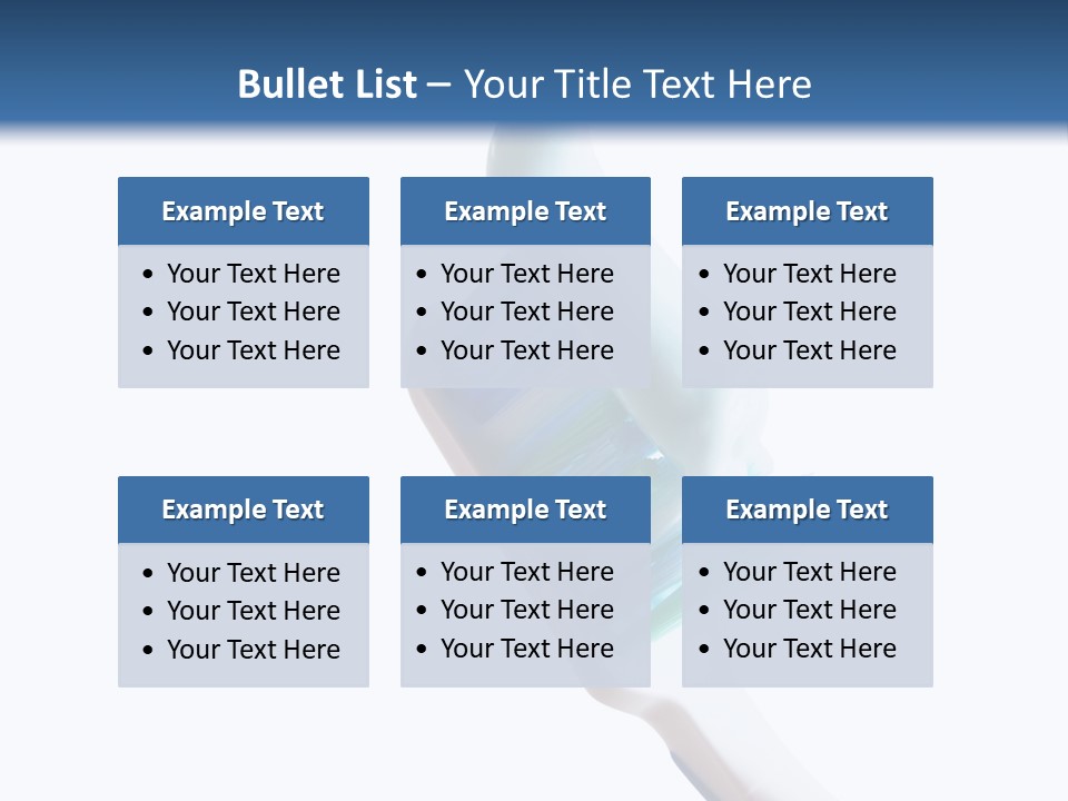 Hold Treatments Toothbrush PowerPoint Template