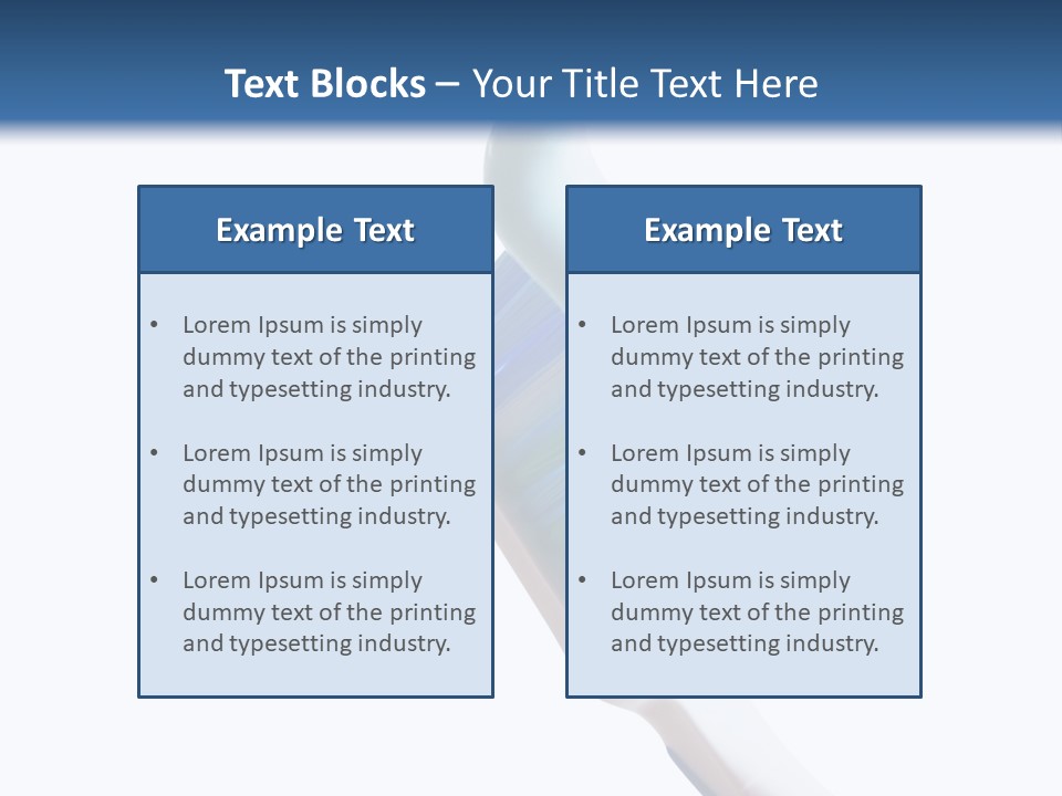 Hold Treatments Toothbrush PowerPoint Template
