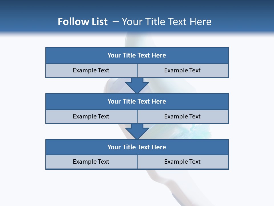 Hold Treatments Toothbrush PowerPoint Template