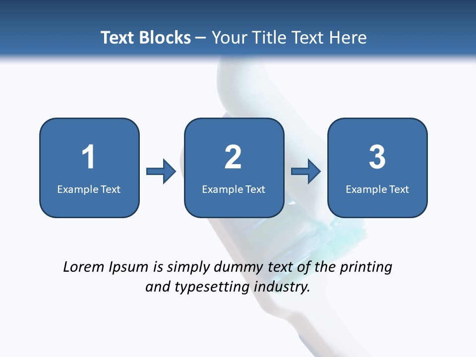 Hold Treatments Toothbrush PowerPoint Template