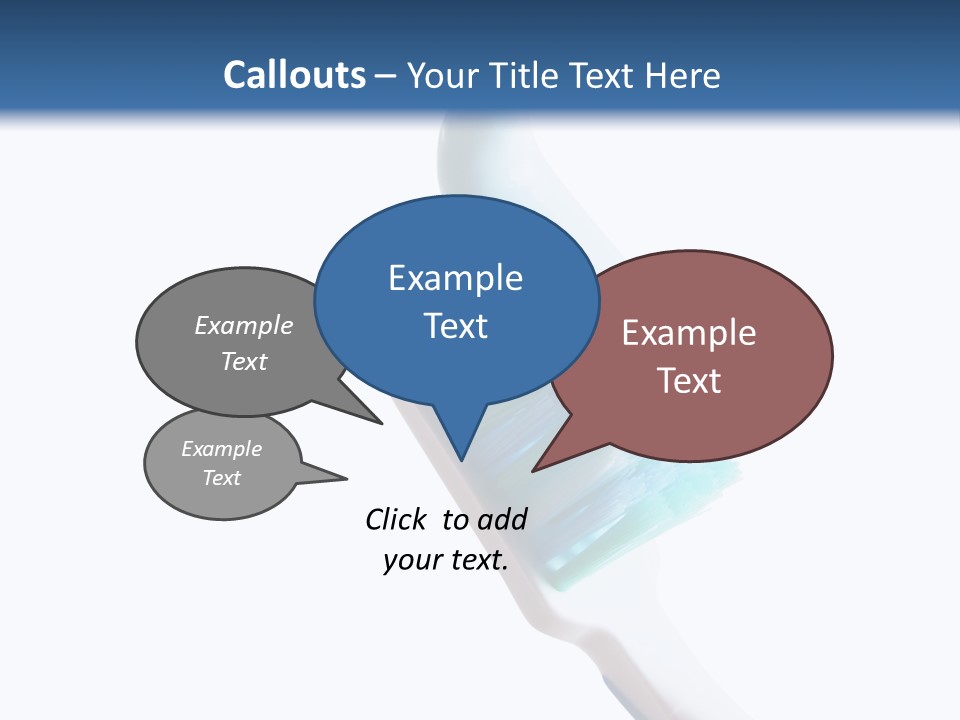 Hold Treatments Toothbrush PowerPoint Template