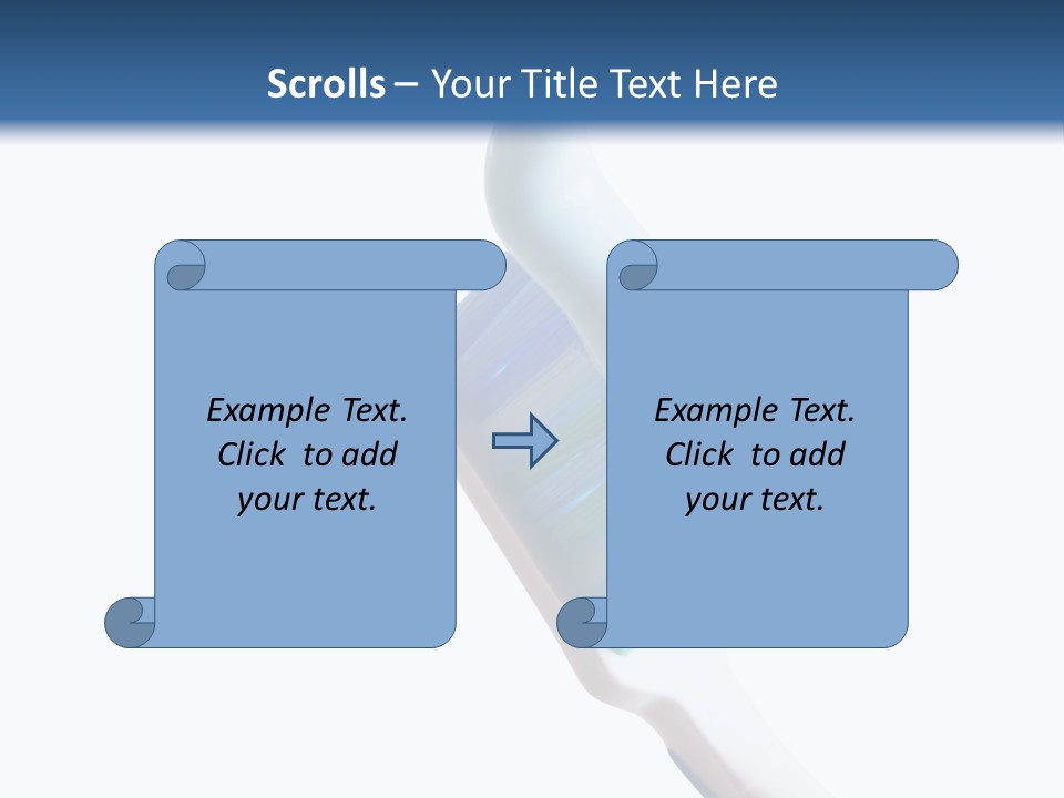 Hold Treatments Toothbrush PowerPoint Template