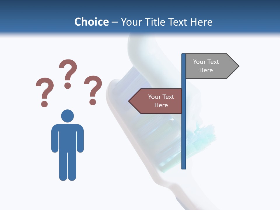 Hold Treatments Toothbrush PowerPoint Template