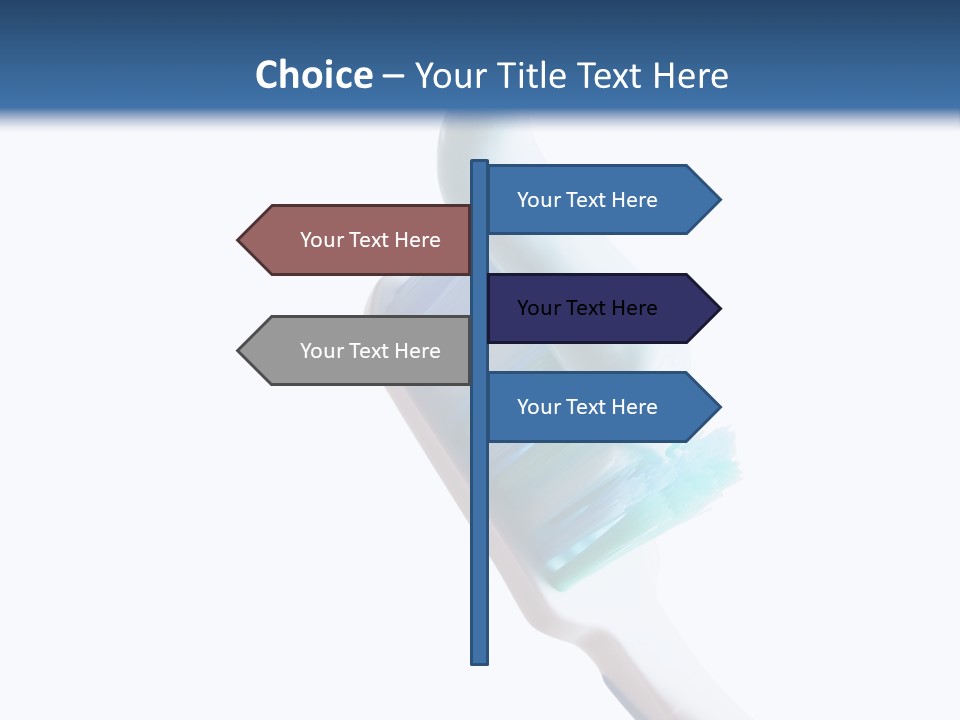 Hold Treatments Toothbrush PowerPoint Template