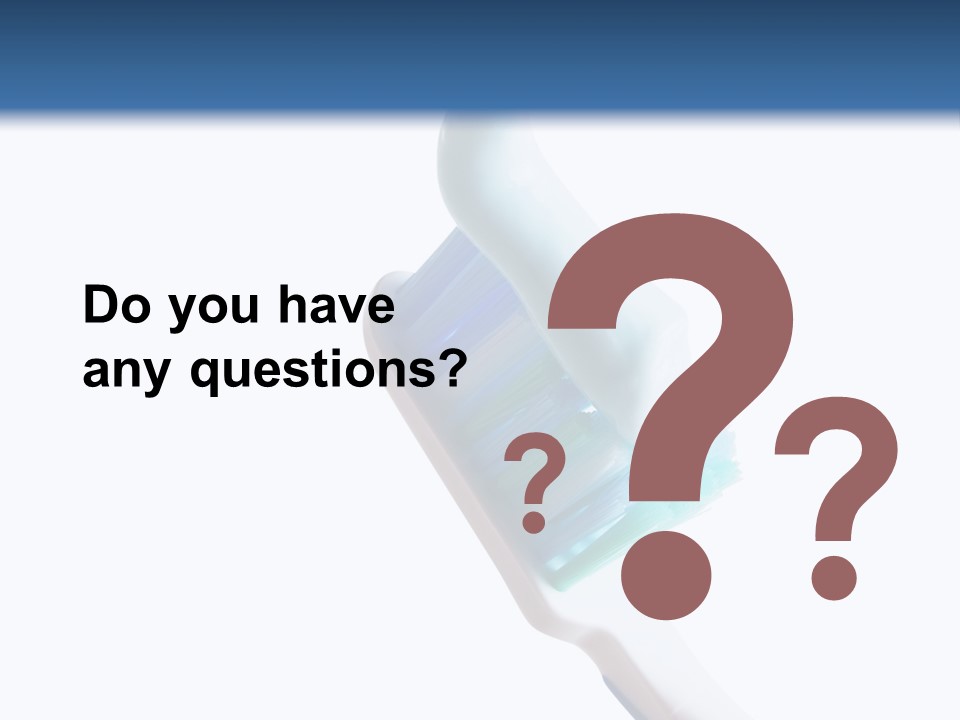 Hold Treatments Toothbrush PowerPoint Template