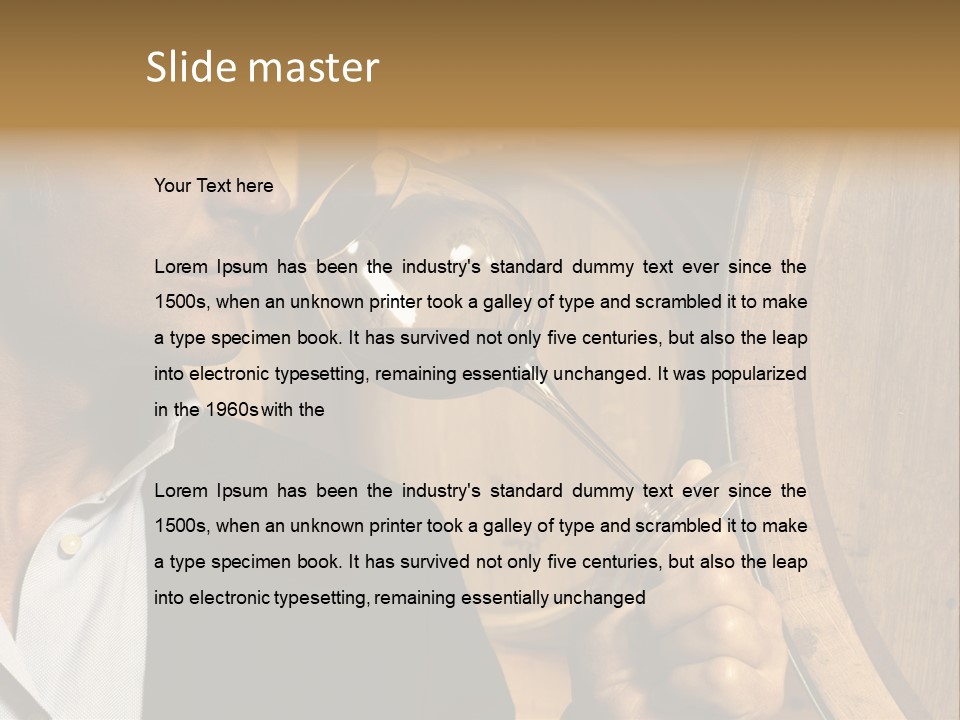 Farm Glass Barrel PowerPoint Template