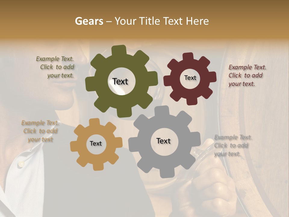 Farm Glass Barrel PowerPoint Template