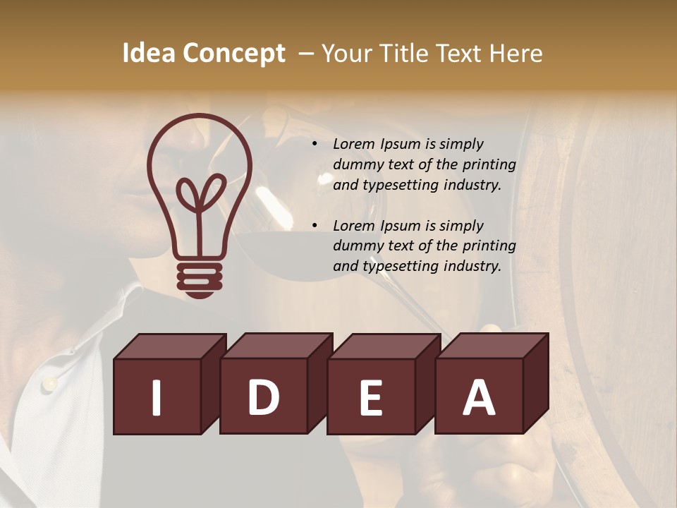 Farm Glass Barrel PowerPoint Template