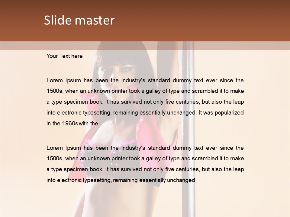 Lingerie Indoors Image PowerPoint Template