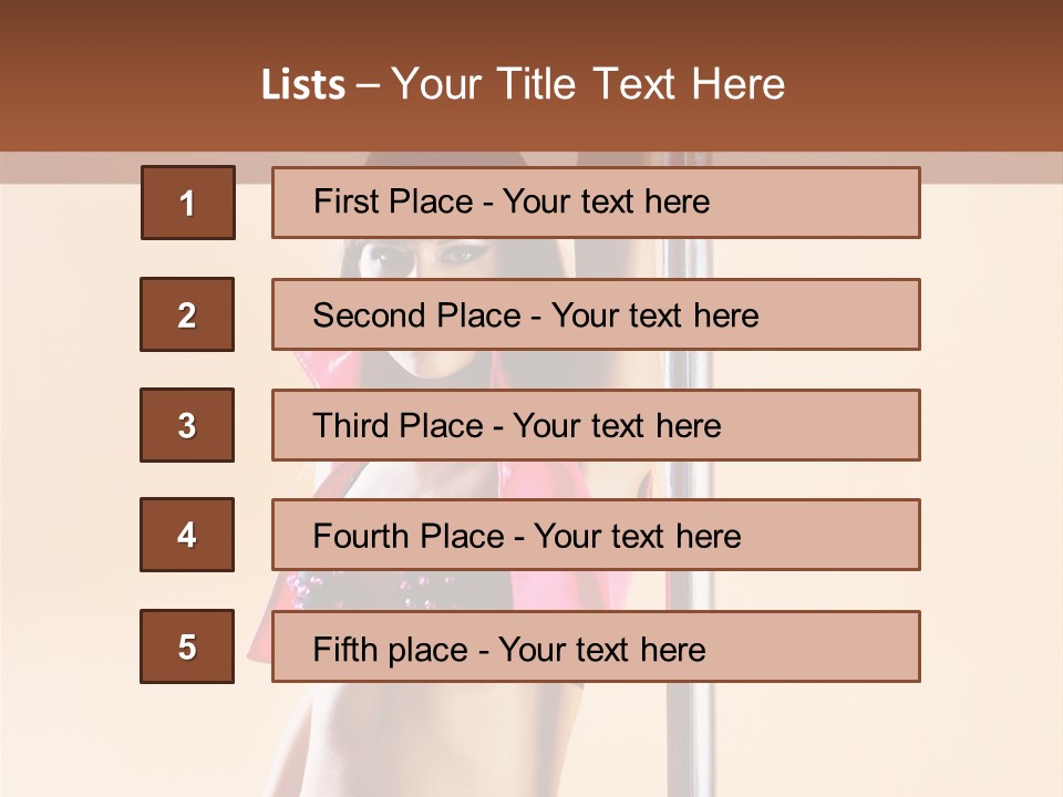 Lingerie Indoors Image PowerPoint Template